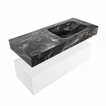 corian waschtisch set alan dlux 110 cm schwarz marmor lava ADX110Tal1lR0lav