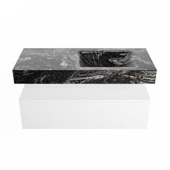 corian waschtisch set alan dlux 110 cm schwarz marmor lava ADX110Tal1lR1lav