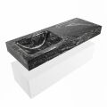 corian waschtisch set alan dlux 120 cm schwarz marmor lava ADX120Tal1ll0lav