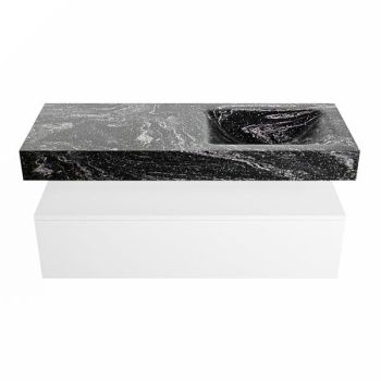 corian waschtisch set alan dlux 120 cm schwarz marmor lava ADX120Tal1lR0lav