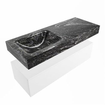 corian waschtisch set alan dlux 120 cm schwarz marmor lava ADX120Tal1ll1lav
