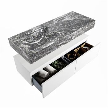 corian waschtisch set alan dlux 120 cm schwarz marmor lava ADX120Tal2ll1lav