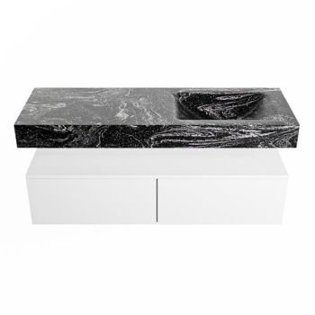corian waschtisch set alan dlux 130 cm schwarz marmor lava ADX130Tal2lR0lav