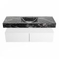 corian waschtisch set alan dlux 130 cm schwarz marmor lava ADX130Tal2lM1lav