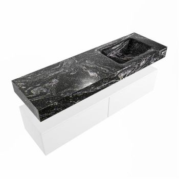 corian waschtisch set alan dlux 150 cm schwarz marmor lava ADX150Tal2lR0lav