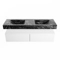 corian waschtisch set alan dlux 150 cm schwarz marmor lava ADX150Tal2lD0lav