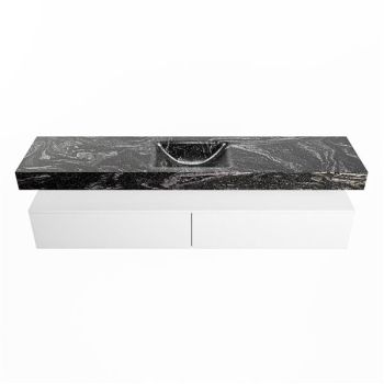 corian waschtisch set alan dlux 200 cm schwarz marmor lava ADX200Tal2lM1lav