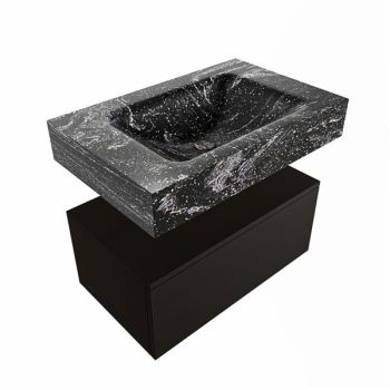 corian waschtisch set alan dlux 70 cm schwarz marmor lava ADX70Urb1lM1lav