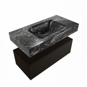 corian waschtisch set alan dlux 90 cm schwarz marmor lava ADX90Urb1lM0lav