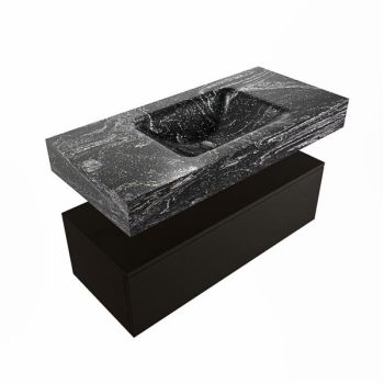 corian waschtisch set alan dlux 100 cm schwarz marmor lava ADX100Urb1lM0lav