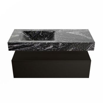corian waschtisch set alan dlux 110 cm schwarz marmor lava ADX110Urb1ll1lav