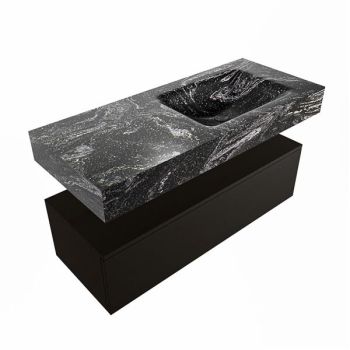 corian waschtisch set alan dlux 110 cm schwarz marmor lava ADX110Urb1lR1lav