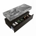 corian waschtisch set alan dlux 120 cm schwarz marmor lava ADX120Urb1ll0lav