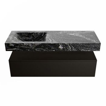 corian waschtisch set alan dlux 130 cm schwarz marmor lava ADX130Urb1ll0lav