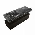 corian waschtisch set alan dlux 130 cm schwarz marmor lava ADX130Urb1ll0lav