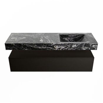 corian waschtisch set alan dlux 150 cm schwarz marmor lava ADX150Urb1lR1lav