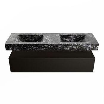 corian waschtisch set alan dlux 150 cm schwarz marmor lava ADX150Urb1lD2lav