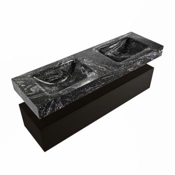 corian waschtisch set alan dlux 150 cm schwarz marmor lava ADX150Urb1lD2lav