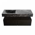 corian waschtisch set alan dlux 120 cm schwarz marmor lava ADX120Urb2ll0lav