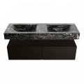 corian waschtisch set alan dlux 130 cm schwarz marmor lava ADX130Urb2lD2lav