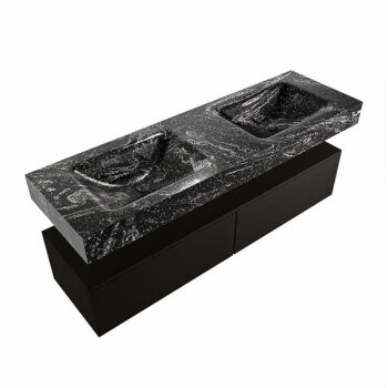 corian waschtisch set alan dlux 150 cm schwarz marmor lava ADX150Urb2lD0lav