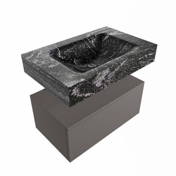 corian waschtisch set alan dlux 70 cm schwarz marmor lava ADX70Dar1lM1lav