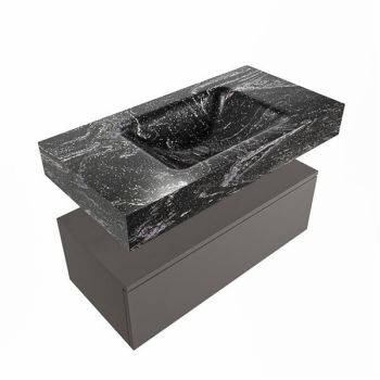 corian waschtisch set alan dlux 90 cm schwarz marmor lava ADX90Dar1lM0lav