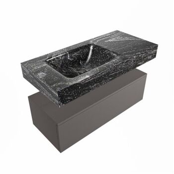 corian waschtisch set alan dlux 100 cm schwarz marmor lava ADX100Dar1ll1lav