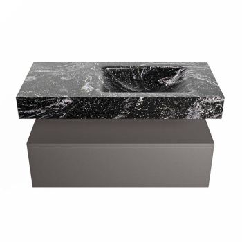 corian waschtisch set alan dlux 100 cm schwarz marmor lava ADX100Dar1lR1lav