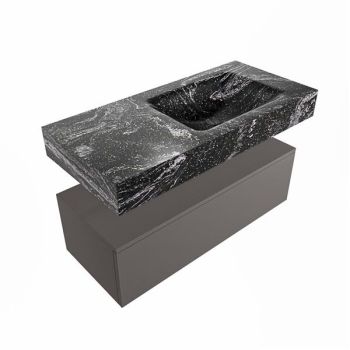 corian waschtisch set alan dlux 100 cm schwarz marmor lava ADX100Dar1lR1lav