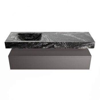 corian waschtisch set alan dlux 150 cm schwarz marmor lava ADX150Dar1ll1lav