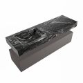 corian waschtisch set alan dlux 150 cm schwarz marmor lava ADX150Dar1ll1lav