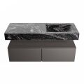 corian waschtisch set alan dlux 120 cm schwarz marmor lava ADX120Dar2lR1lav