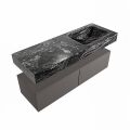 corian waschtisch set alan dlux 130 cm schwarz marmor lava ADX130Dar2lR0lav