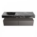 corian waschtisch set alan dlux 150 cm schwarz marmor lava ADX150Dar2ll0lav