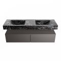 corian waschtisch set alan dlux 150 cm schwarz marmor lava ADX150Dar2lD0lav