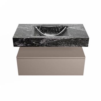 corian waschtisch set alan dlux 90 cm schwarz marmor lava ADX90Smo1lM0lav