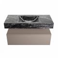 corian waschtisch set alan dlux 100 cm schwarz marmor lava ADX100Smo1lM1lav