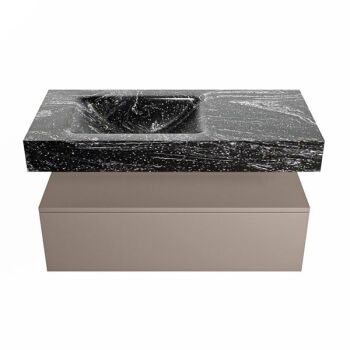 corian waschtisch set alan dlux 100 cm schwarz marmor lava ADX100Smo1ll1lav