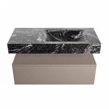corian waschtisch set alan dlux 100 cm schwarz marmor lava ADX100Smo1lR1lav
