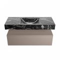 corian waschtisch set alan dlux 110 cm schwarz marmor lava ADX110Smo1lM0lav
