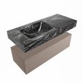 corian waschtisch set alan dlux 110 cm schwarz marmor lava ADX110Smo1ll0lav