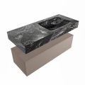 corian waschtisch set alan dlux 110 cm schwarz marmor lava ADX110Smo1lR0lav