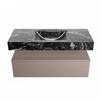 corian waschtisch set alan dlux 110 cm schwarz marmor lava ADX110Smo1lM1lav