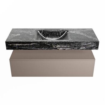 corian waschtisch set alan dlux 120 cm schwarz marmor lava ADX120Smo1lM0lav