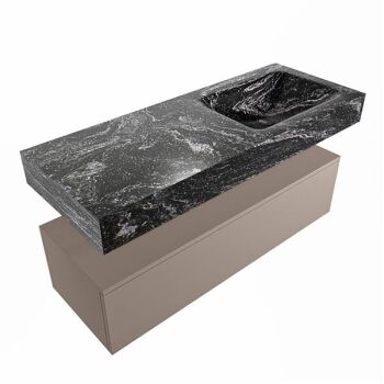 corian waschtisch set alan dlux 120 cm schwarz marmor lava ADX120Smo1lR0lav