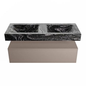 corian waschtisch set alan dlux 120 cm schwarz marmor lava ADX120Smo1lD0lav