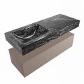 corian waschtisch set alan dlux 120 cm schwarz marmor lava ADX120Smo1ll1lav