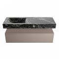 corian waschtisch set alan dlux 130 cm schwarz marmor lava ADX130Smo1ll0lav