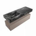 corian waschtisch set alan dlux 130 cm schwarz marmor lava ADX130Smo1ll0lav